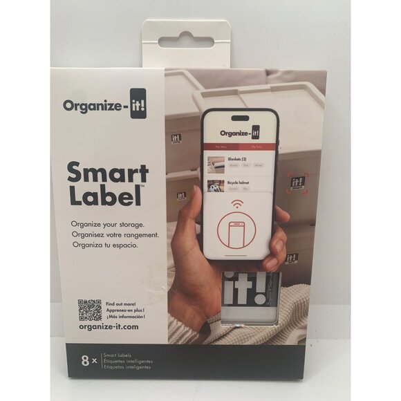 Organize-It! Smart Label 8-Pack For Efficient Storage Management - Picture 1 of 2